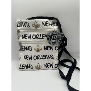 Robin Ruth New Orleans Canvas Crossbody Neck Wallet Women Ladies Bag